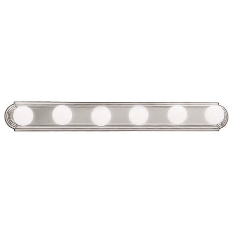 Kichler 5018 Bath & Vanity 36"W 6-Bulb Bathroom Lighting Fixture - Brushed