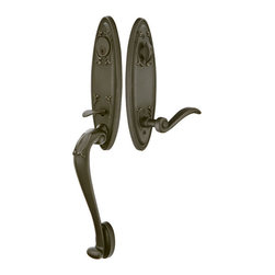 Emtek 471112 Tuscany Monolithic Lost Wax Cast Bronze Tubular Entry Set - Products