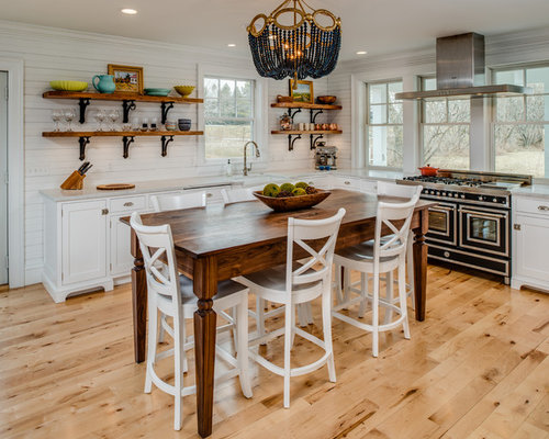 Maritime Küchen mit Kücheninsel Ideen & Bilder | HOUZZ