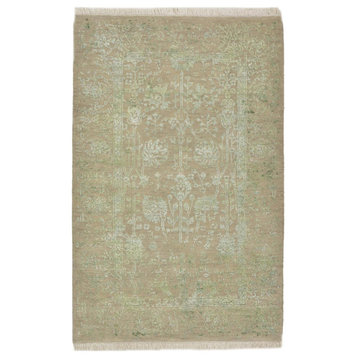 Oriental Rug Sadraa 4'0"x2'8" Hand Knotted Carpet
