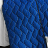 Gorgeous Blue 3PC Cotton Vermicelli-Quilted Patchwork Plaid Quilt Set-Full/Queen