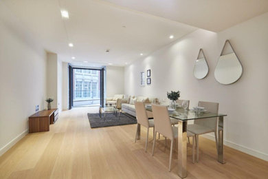 Contemporary dining room in London.