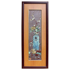 Chinese Ceramic Dimensional flower Scenery Wall Framed Art cs2581S Chinese Ceramic Dimensional flower Scenery Wall Framed Art cs2581S