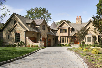 Example of an exterior home design in New York