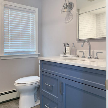 Project Blue and Beyond Kitchen & Bath Remodel in Wakefield MA
