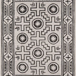 Momeni - Momeni Tahoe Hand Tufted Transitional Area Rug Linen 5' X 8' - Southwestern motifs get a modern edge in the graphic design elements of this decorative area rug. Available in a stunning array of tribal patterns, each floorcovering features a geometric repeat inspired by iconic tribal prints. Diamonds, crosses, medallions and stars form repeating stripes and intricate linework while tassels at the top and bottom of the rug accentuate the exotic vibe of the with a fun, fringed border. Exceptional in style and composition, each rug is hand hooked from natural wool threads.