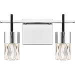 Quoizel - Quoizel PCADA8613C LED Bath Adena Polished Chrome - Add an element of luxury to your bathroom with Adena. With a sparkling Polished Chrome finish and opulent clear crystal glass shades, these modern bath lights are designed to impress. Choose from one, two, or three lights today.