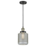 Innovations Lighting - 1-Light Dimmable LED Stanton 6" Mini Pendant, Black Antique Brass - One of our largest and original collections, the Franklin Restoration is made up of a vast selection of heavy metal finishes and a large array of metal and glass shades that bring a touch of industrial into your home.