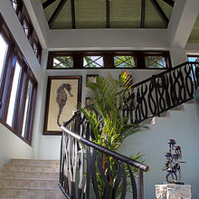 NAVY SEAHORSE MASTER BEDROOM