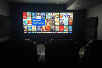 Home theater - modern home theater idea in DC Metro