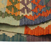 Navaho Turkish Kilim Leo Rust/Blue Wool Rug - 2'10'' x 4'0''