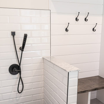 Custom Mudroom with Dog Bath