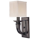Hudson Valley Lighting - Hudson Valley Lighting 541-OB Pheonicia - One Light Wall Sconce - Pheonicia One Light  Old Bronze Off-White *UL Approved: YES Energy Star Qualified: n/a ADA Certified: n/a  *Number of Lights: Lamp: 1-*Wattage:60w Candelabra bulb(s) *Bulb Included:No *Bulb Type:Candelabra *Finish Type:Old Bronze