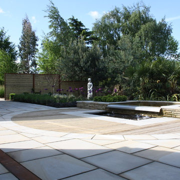 Large contemporary garden North Yorkshire
