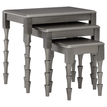 Larkendale Metallic Gray Accent Table, 3-Piece Set