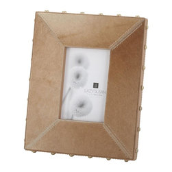 Faux Pony 1-Opening 5 in. x 7 in. Fallow Faux Leather Picture Frame - Picture Frames