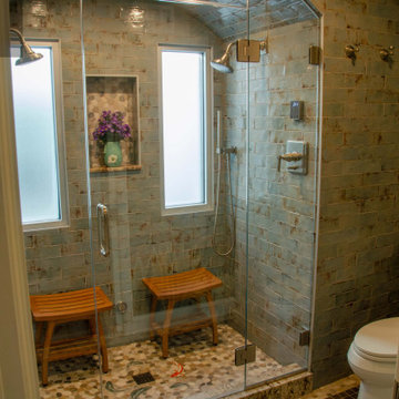 Beautiful Bath Update for Historic Tudor Steam Shower