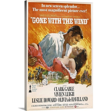 "Gone With The Wind (1939)" Wrapped Canvas Art Print, 24"x36"x1.5"