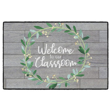 Flagship Carpets CW1812-4x6FS Welcome To Our Classroom Rug