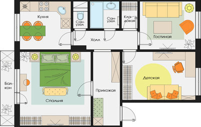 Планировка: варианты для трехкомнатных квартир в доме серии 111-97