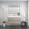 BTO 42" Wall Mounted Bath Vanity With Reinforced Acrylic Sink, Tuna Oak