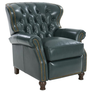 Presidential Recliner, Highland Emerald / All Leather