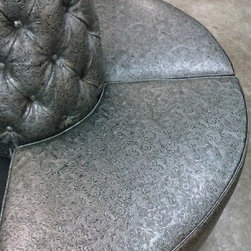 Circle Leather Banquette Sofa - Products