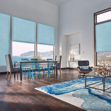CELLULAR SHADES AND ROMAN SHADES
