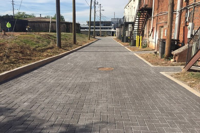 Harvard Alley Permeable Paver Streetscape project in College Park, GA