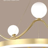 Cute Crown Design Round Glass Creative Led Hanging Chandelier, 6bulbs