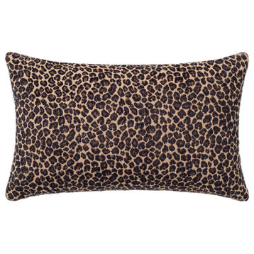 Linum Home Textiles Spots Decorative Pillow Cover, Black, Lumbar