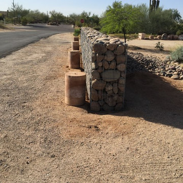 40 foot gabion wall