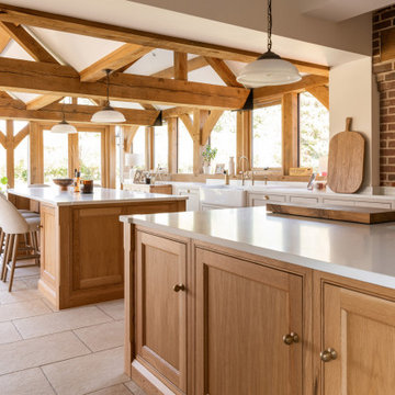 Classic In-Frame Shaker & Walk-in Pantry and Media Wall – Nazeing, Essex