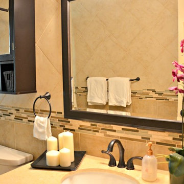 Bathroom with Oil Rubbed Bronze Accents