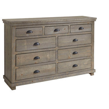 Willow Dresser, Weathered Gray, Without Mirror