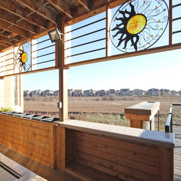 Multi Level Deck With Rain curtain