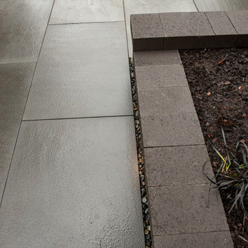 Bocce Ball Court, Pond, Granite Rocks and Dimensonal Flagstone