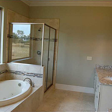Jetted Tub and Separate Shower in Master Bath