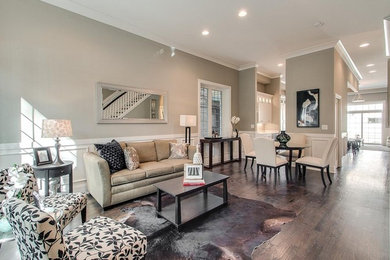 Family room - transitional family room idea in Chicago