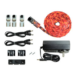 NEW Cut and Connect Series: Super Bright Flexible Strip 3M Kit in Red - Undercabinet Lighting