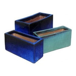 Glazed Trough - Indoor Pots & Planters