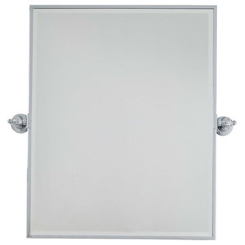 Minka Lavery Xl Rectangle Mirror, Beveled, Chrome, 1441-77