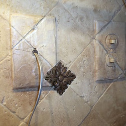 faux tile outlet cover - Tile