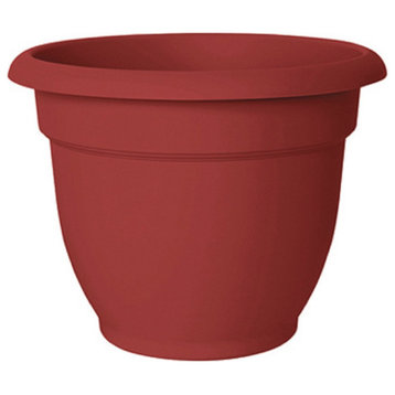 Bloem AP0813 Ariana Bell Shaped Planter, Burnt Red, 8 Inch