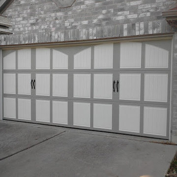 Carriage house overhead garage door