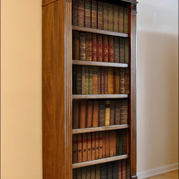 Traditional Tall Mahogany Bookcase - Furniture