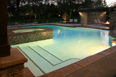 Inspiration for a contemporary pool in Seattle.