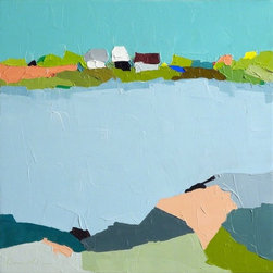 Across the Way. 16x16, original oil painting on canvas - Paintings