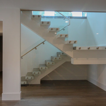 Project #80 | Mono-Beam Staircase with Glass Panels