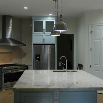 Kitchen island lit Onyx Countertop